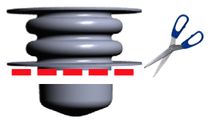 Wound Crown base cut off